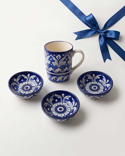 Ceramic Handmade Elegant Mug and Mini Bowls Gift Box🎁
