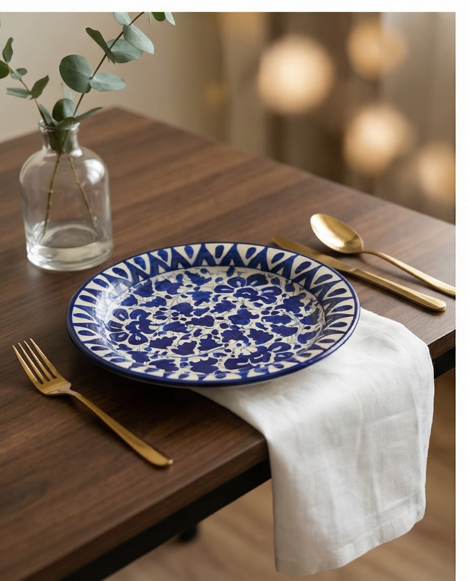 Ceramic Handmade Dinner | Rice Plate | Size 10 inch