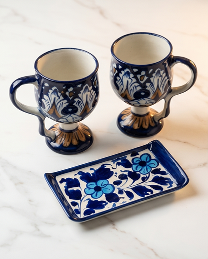 Ceramic Handmade Wine Cups for Ice Cream Gift Box🎁