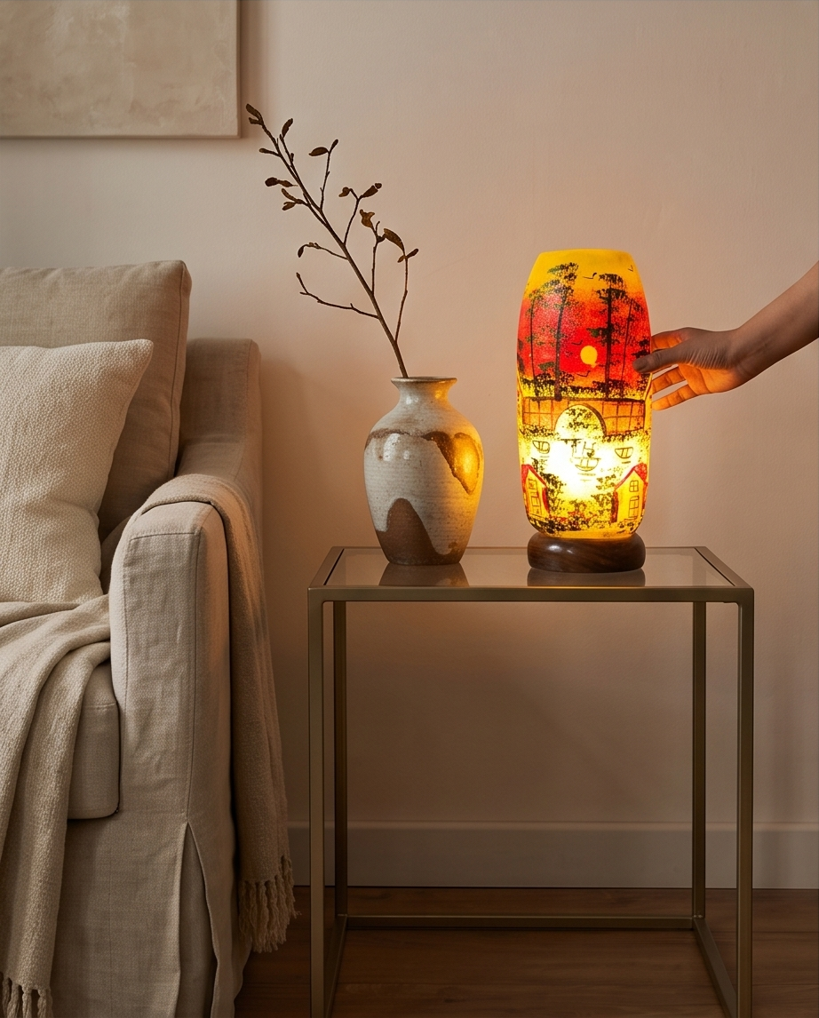 Customized Handmade Camel Skin Lamp 12 inch | 16 inch