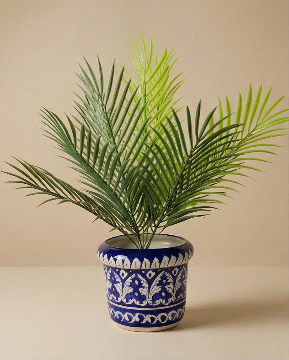 Ceramic Handmade Blue Pottery Planter Size 6.5 🎁