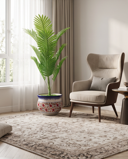 Ceramic Handmade Customized Floor Planter with Plant🎁