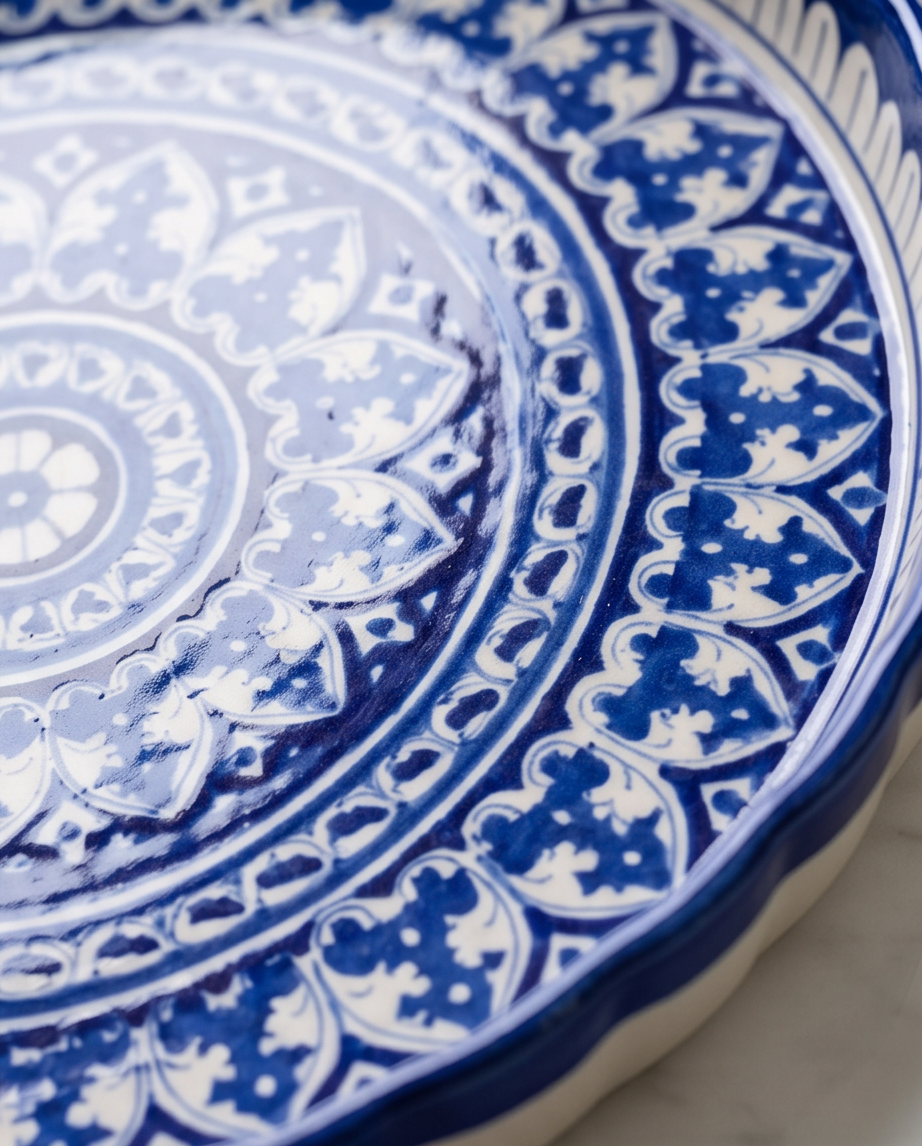 Ceramic Handmade Customized Pizza Platter | Size 15 inch
