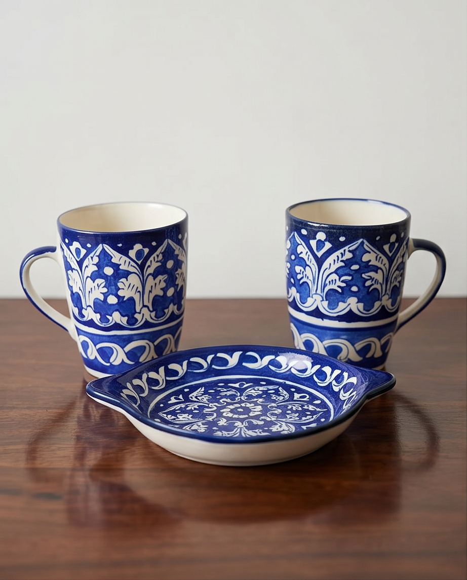 Ceramic Mug Set with Serving dish gifting🎁