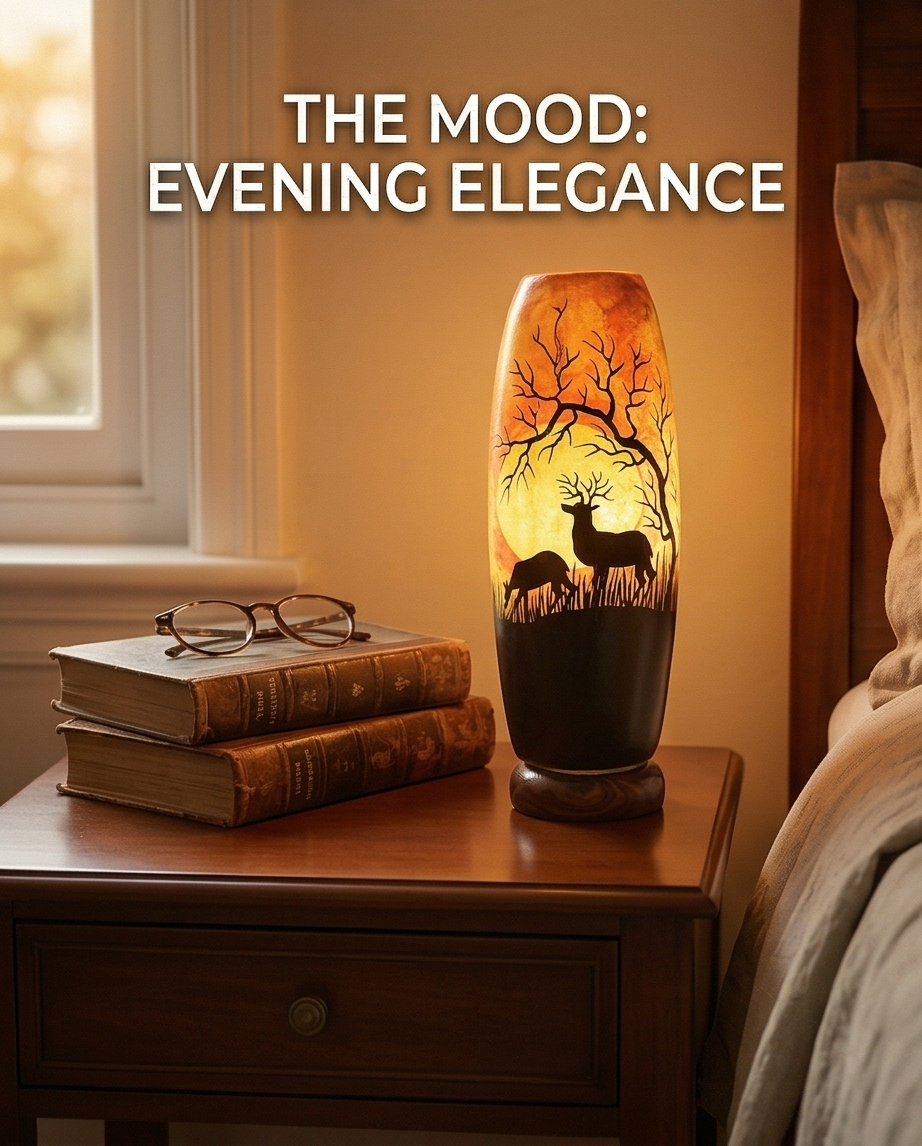 Camel Skin Handmade Customized Lamps Pair | Size 16 inch