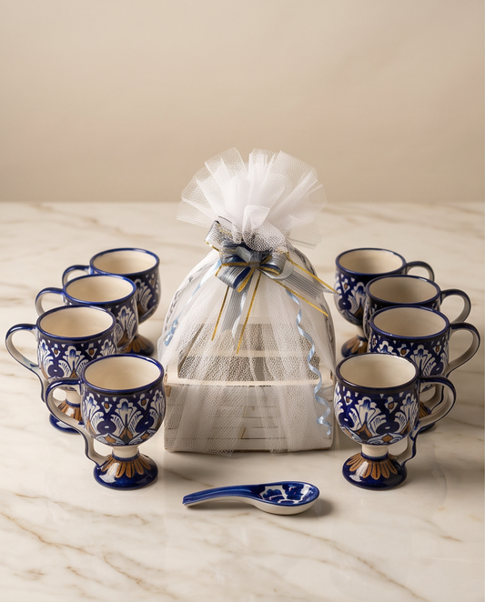 Ceramic Handmade Ice Cream Cups Gift Box