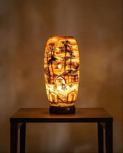 Customized Handmade Camel Skin Lamp Size 12 inch