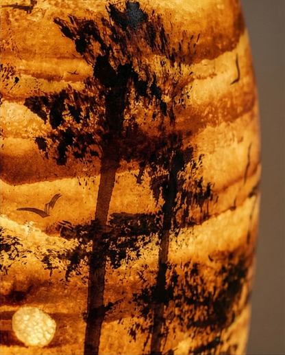 Customized Handmade Camel Skin Lamp Size 12 inch