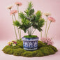 Ceramic Handmade Blue Pottery Elegant  Planter size 6 inch Gift🎁