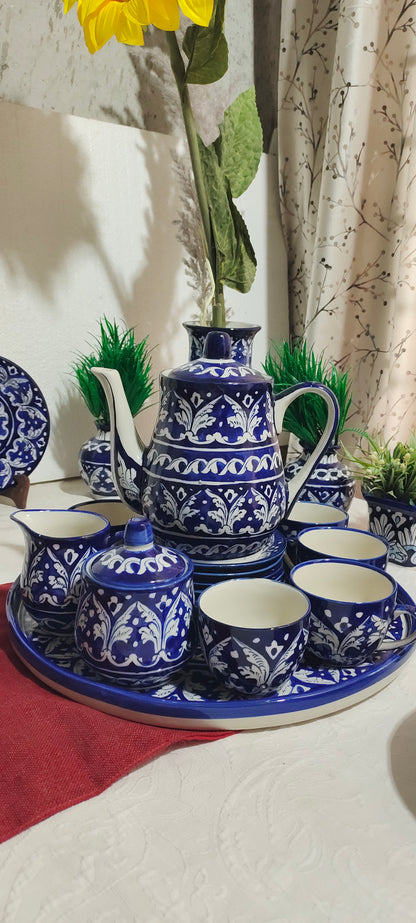 Ceramic Handmade Customized Pottery Breakfast set | Nashta Set | Ceramic Tea set | Side plates | Unique gift for coffee lover |purchase as a set