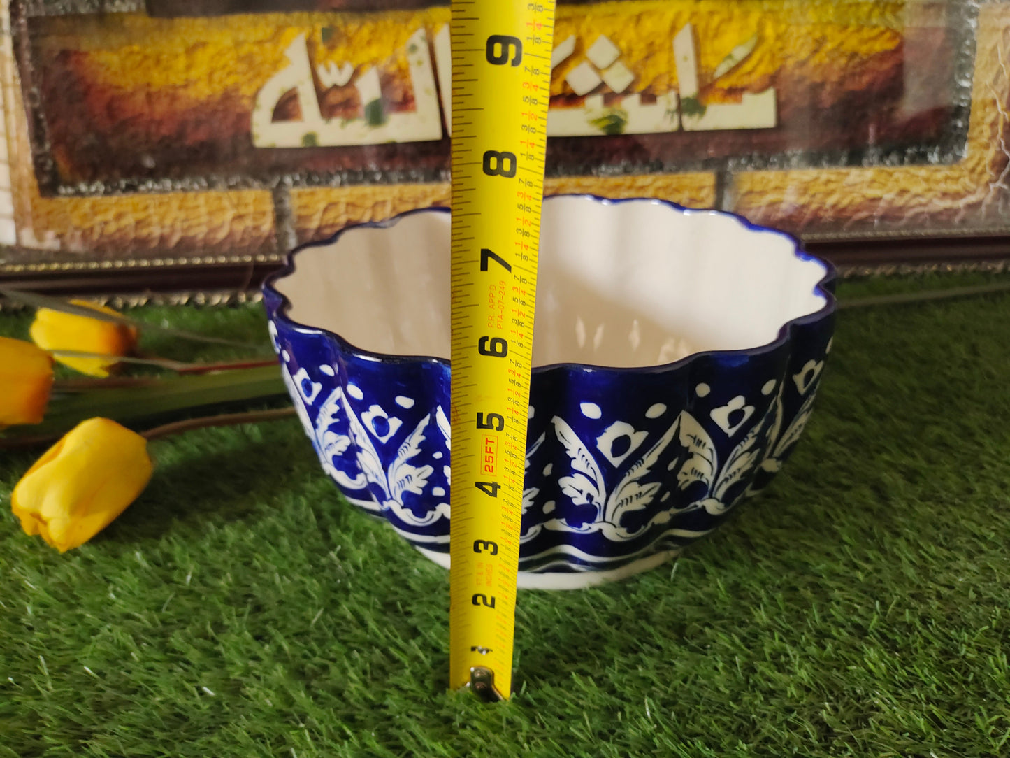 Ceramic Handmade Beautiful Serina Bowl Large size 10 inch & Deep 6 inch