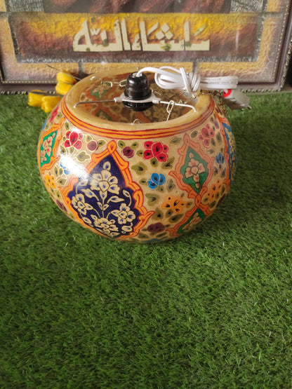 Customized Handmade Camel Skin Ceiling Lamp | Size 18 inch