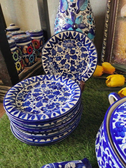 Ceramic Handmade Customized Dinner Set | 10 Men Set | Sareena Design | 65 Pcs