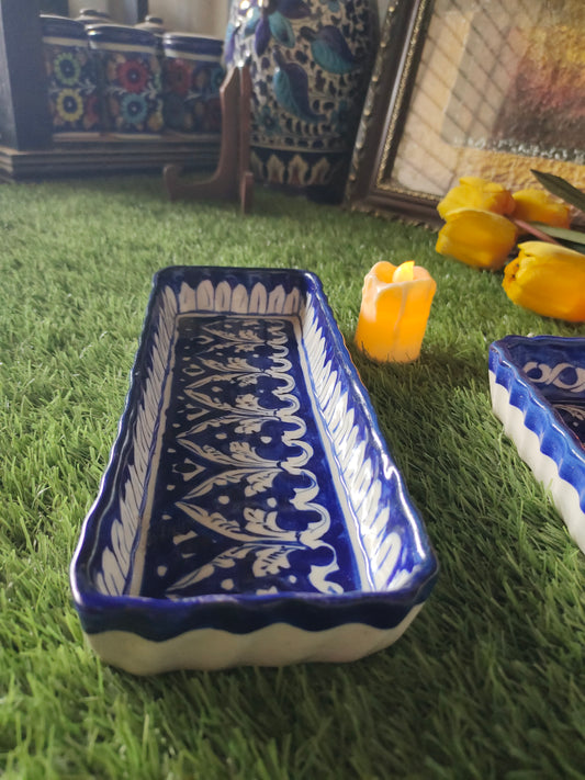 Ceramic Handmade Kabab Dish | Salad Bar | Serving Dish | Size 10 inch | Bundle Deals | 3 Pcs set
