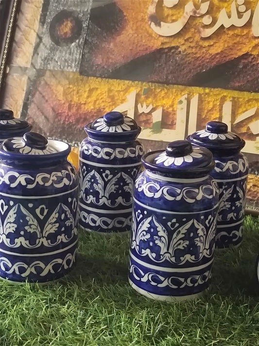 Handmade Cover Jar| Spice Jar | Pickle Jar | Size 6-7 inch approx.