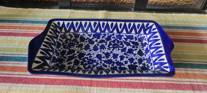 Ceramic Handmade Serving Deep Dish Platter Serina Design | Size 13 *8 inch
