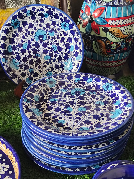 Ceramic Handmade Dinner | Rice Plate | Size 10 inch | Multani Design