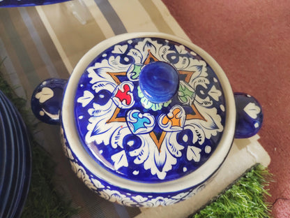 Handmade MULTI - 34 Pcs Dinner Set - Ceramic Porcelain Pakistan | Dinner Set for 8 Men Set | Dinnerware set | Dinner Service | Dinner Table | Dinnerware