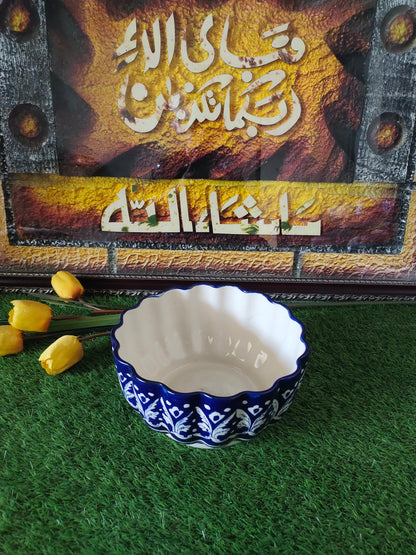 Ceramic Handmade Beautiful Serina Bowl Large size 10 inch & Deep 6 inch