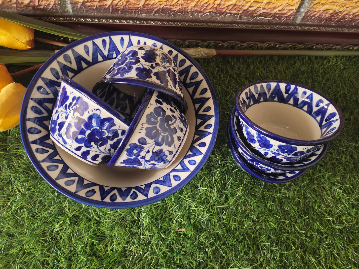 Ceramic Handmade Bowls Set - 7 pcs | Serena Design