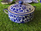 Ceramic Handmade Salan Donga Handle with Lid Cover | Large Size 9 inch