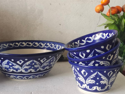 Ceramic Handmade Dessert Bowls Set | Sweet Bowls Set | 7 Pcs set