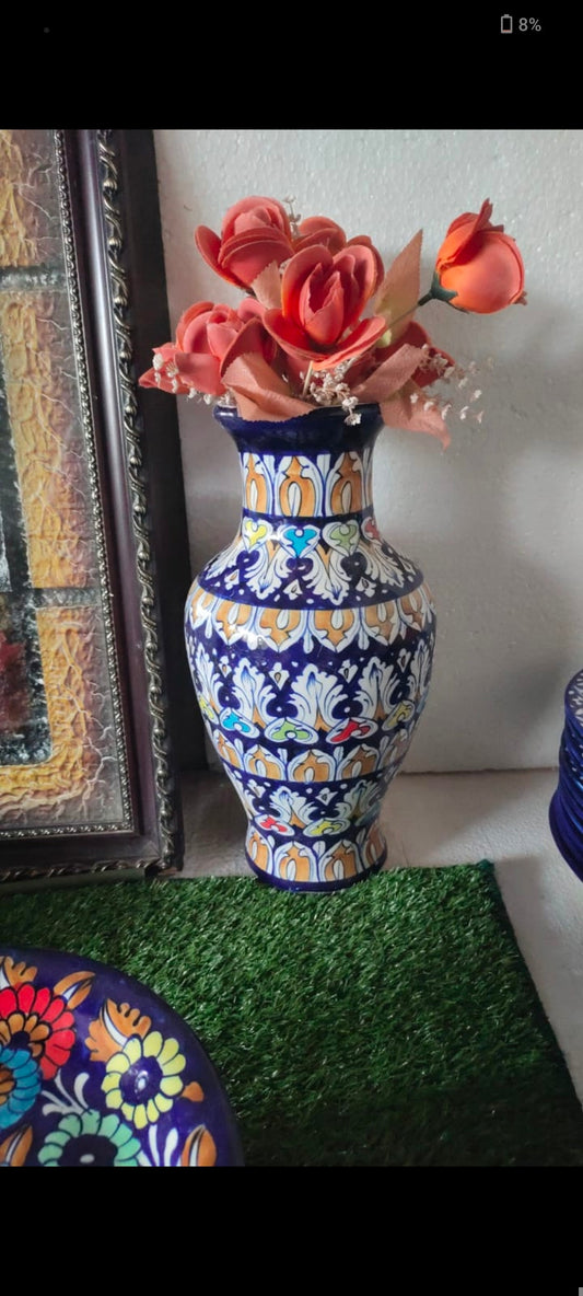 Ceramic Handmade Floor Vase | Size 14 inch