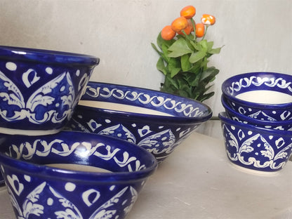 Ceramic Handmade Dessert Bowls Set | Sweet Bowls Set | 7 Pcs set