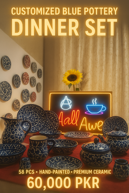 Customized Dinner set | 6 Person Serving| Wedding Package | Serena Design | Free Delivery | Free Gift