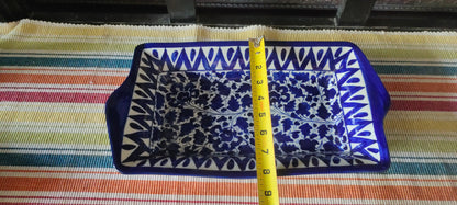 Ceramic Handmade Serving Deep Dish Platter Serina Design | Size 13 *8 inch