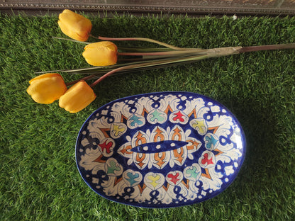 Handmade Ceramic Rice Platter Dish (Design Multi TRD)
