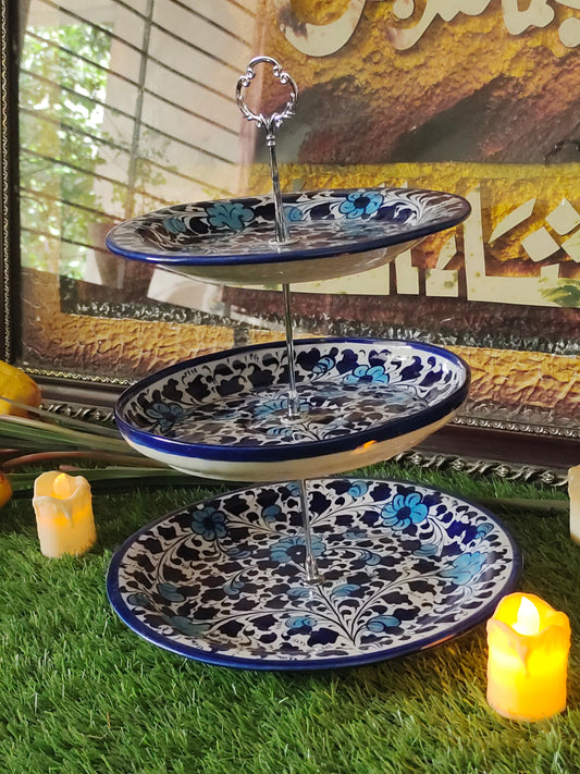 Ceramic Handmade Customized 3 Tires Cake Set | Multani Design