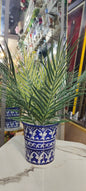 Ceramic Planter Blue Pottery Handmade |