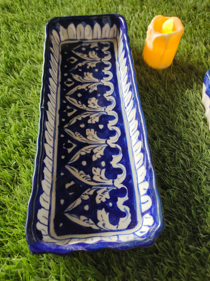 Ceramic Handmade Kabab Dish | Salad Bar | Serving Dish | Size 10 inch | Bundle Deals | 3 Pcs set