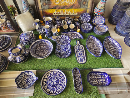 Ceramic Handmade Customized Dinner Set | 8 Men set | 75 Pcs