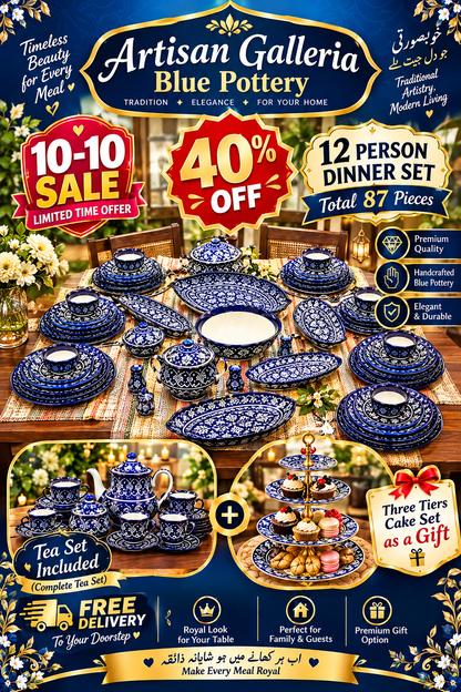 ✨ 10-10 SALE IS LIVE! ✨
👑 40% OFF — 12 Person Royal Dinner Set 👑