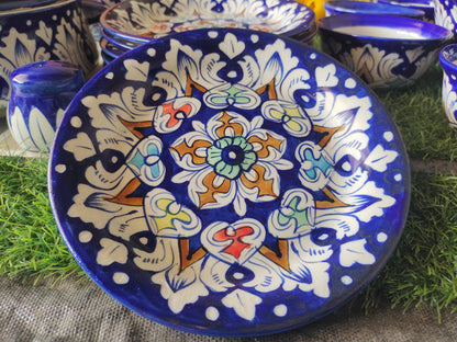 Handmade MULTI - 34 Pcs Dinner Set - Ceramic Porcelain Pakistan | Dinner Set for 8 Men Set | Dinnerware set | Dinner Service | Dinner Table | Dinnerware