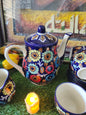 Ceramic Handmade Tea Set Qty 15 Pcs | J Design