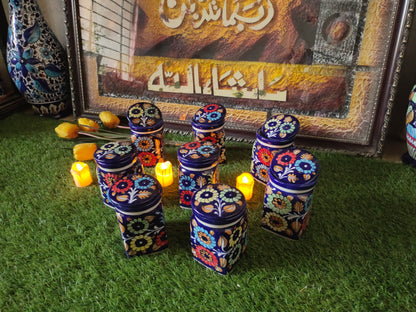 Ceramic Handmade Cover Jar | Pickle Jar | Size 6 - 7 inch