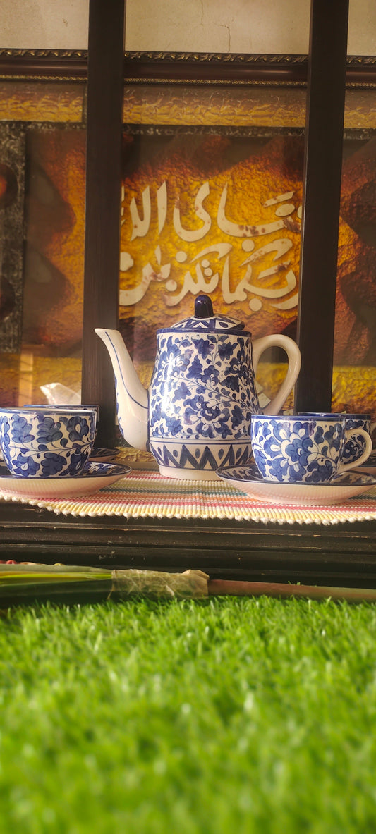 Handmade Ceramic Tea Set | Quantity 15 pcs | Serena Design