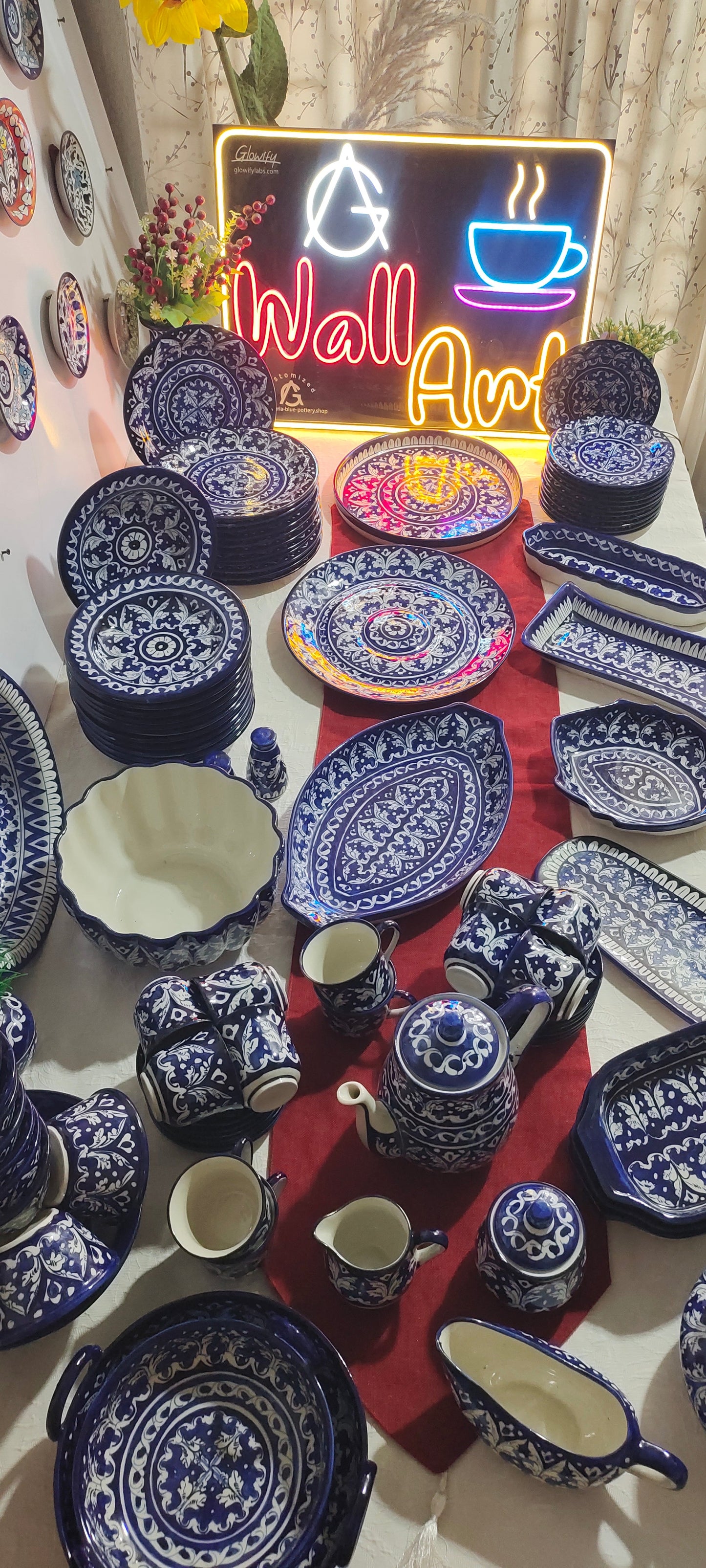 Customized Handmade Dinner Set | 12 Men Set | 94 Pieces | Flat 30% OFF