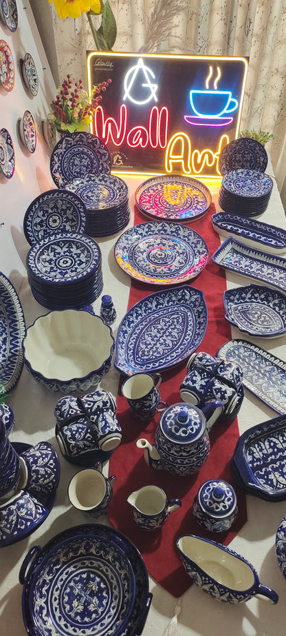 Customized Handmade Dinner Set | 12 Men Set | 94 Pieces | Flat 30% OFF