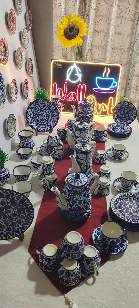 Ceramic Handmade Tea Set Complete | 13 Pcs |