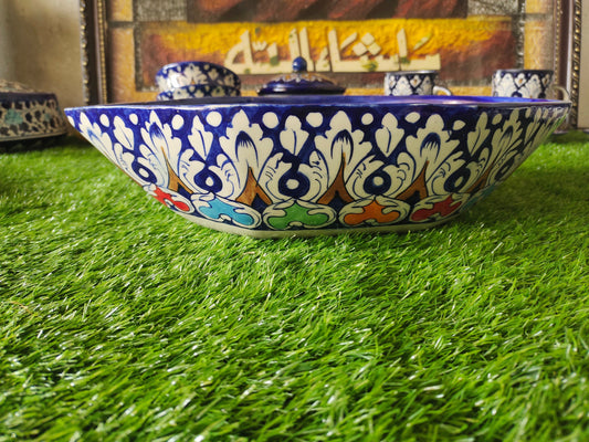 Ceramic Handmade Fruit Bowl Multi TRD | Size 15 inch