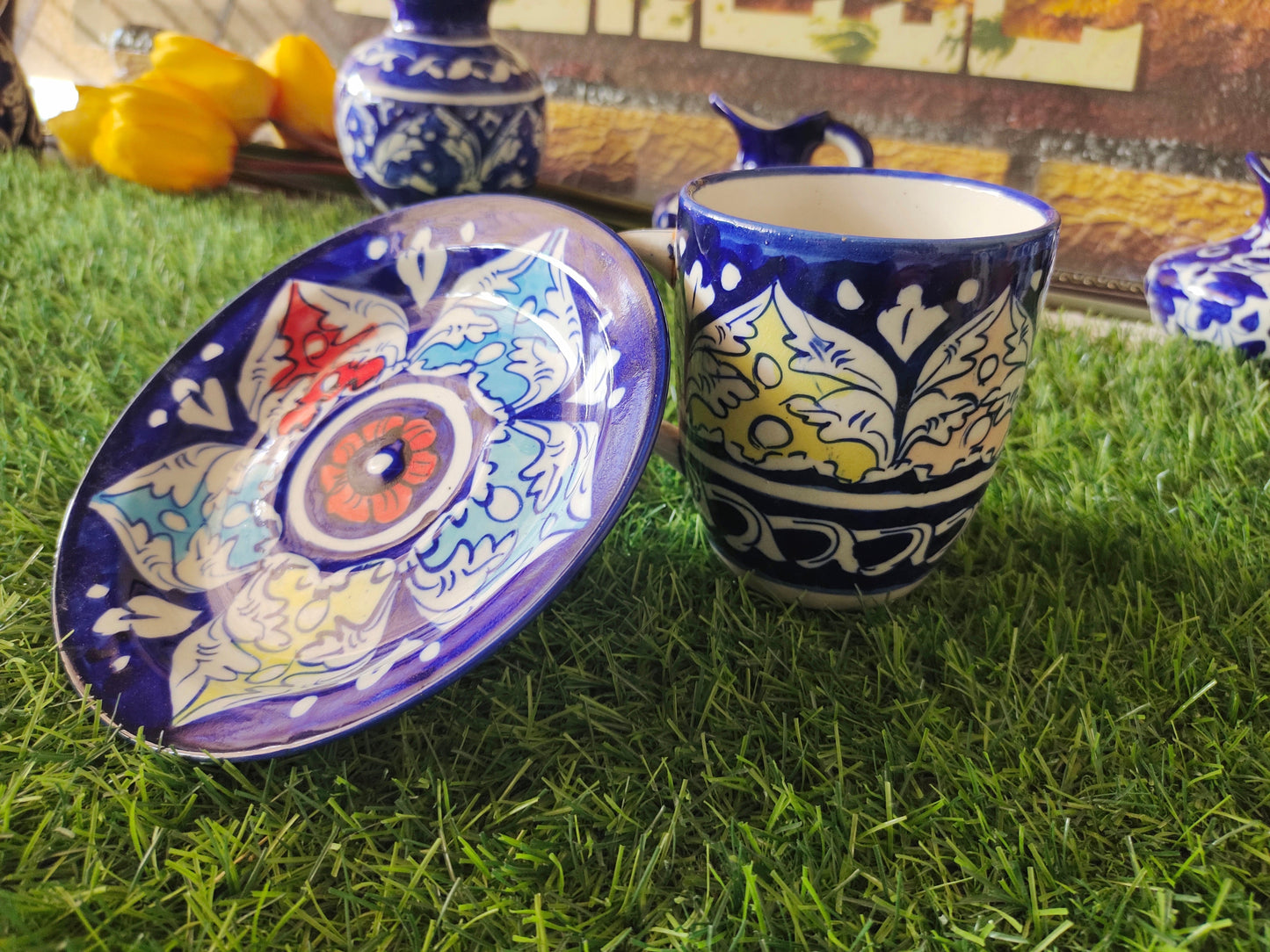 Tea Mug with Saucer Plate