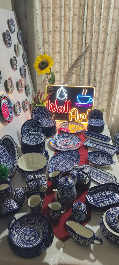 Customized Handmade Dinner Set | 12 Men Set | 94 Pieces | Flat 30% OFF