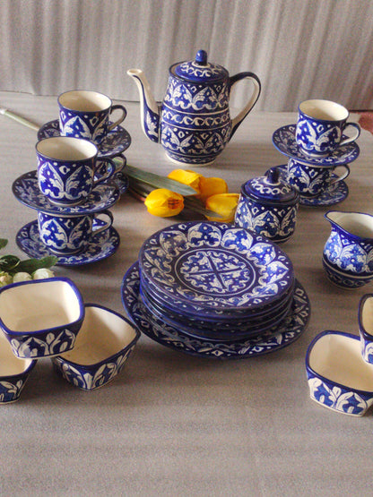 Ceramic Handmade Pottery Breakfast set / Nashta Set, Ceramic Tea set, Side plates, Unique gift for coffee lover, purchase as a set