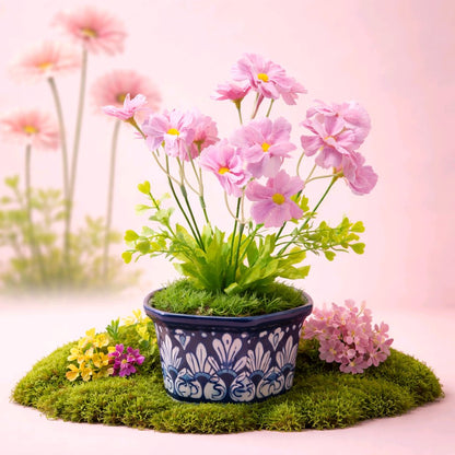 Ceramic Handmade Blue Pottery Planter Gift🎁