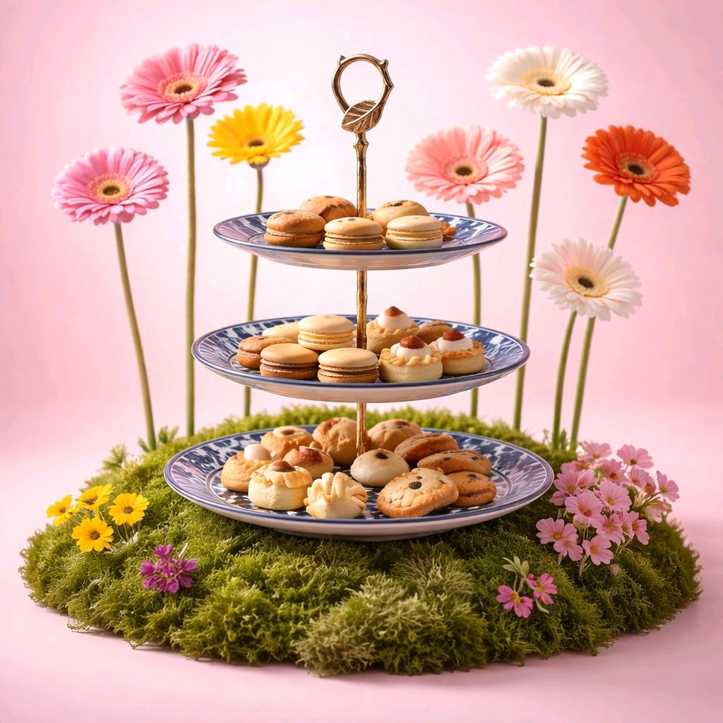 Ceramic Handmade 3 Tier Cake Set Gift Box