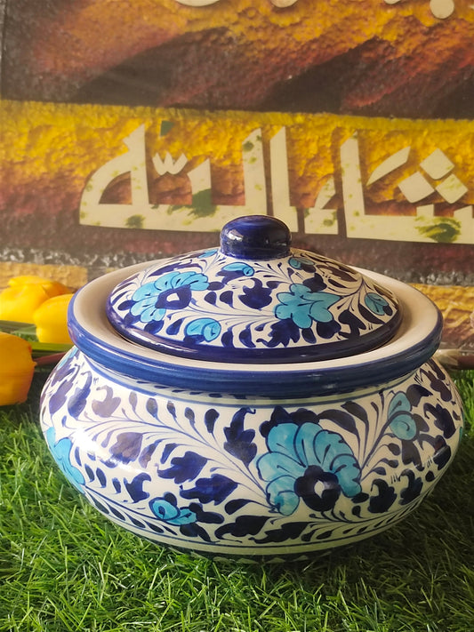Ceramic Handmade Blue Pottery Handmade Ceramic Handi | Multani Design
